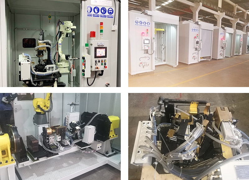 汽車(chē)零部件焊接機(jī)器人工作站案例！